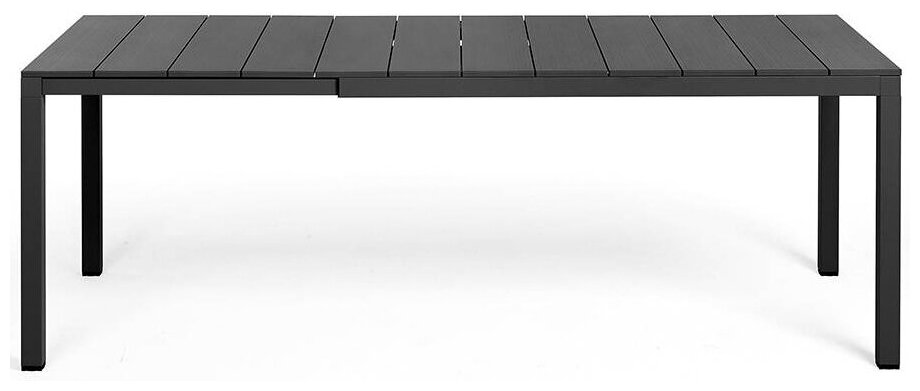 фото Стол металлический раздвижной Rio Alu 140 Extensibile, Nardi, антрацит
