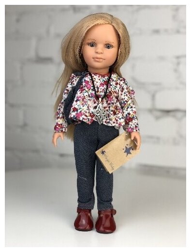 Кукла Lamagik "Нина", блондинка, в джинсах, 33 см, арт. 33101