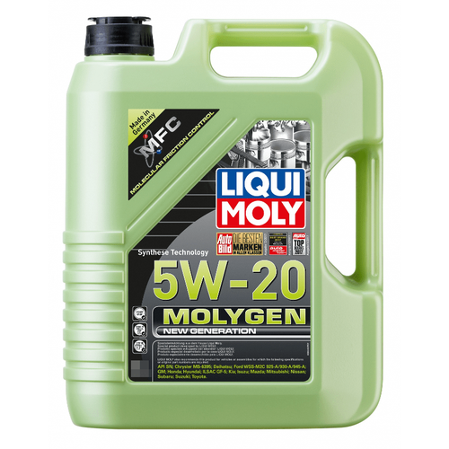 Масло моторное LiquiMoly 5W20 Molygen New Generation синтетическое 4 литр