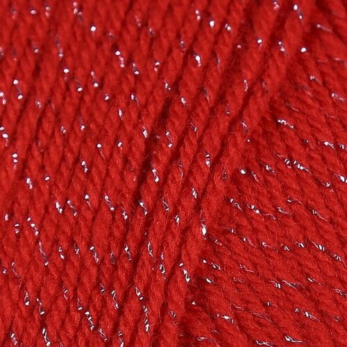 Пряжа для вязания КАМТ Праздничная (48% кашмилон, 48% акрил, 4% метанин) 10х50г/160м цв.046 красный