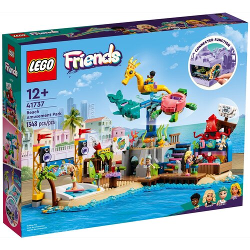 конструктор lego friends 5002113 пляжный гамак 29 дет Конструктор LEGO Friends 41737 Пляжный парк развлечений, 1348 дет.