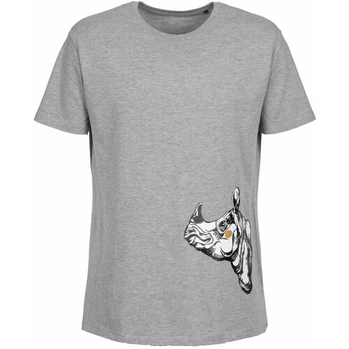 Футболка Принтэссенция, размер S, серый мужская футболка лис на футболку s серый меланж