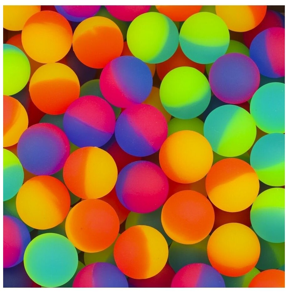 Мячи-прыгуны "Цветной лед" 32мм (50 шт)
