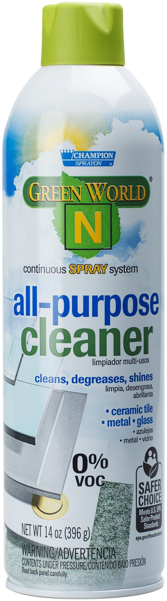 Очиститель и полироль для нержавеющей стали Champion Sprayon Green World N STAINLESS STEEL CLEANER AND POLISH - фотография № 1