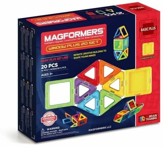 Магнитный конструктор Magformers Window Basic Plus 20 Set 715001