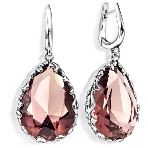 Серьги ETERi, серебро, 925 проба, фианит