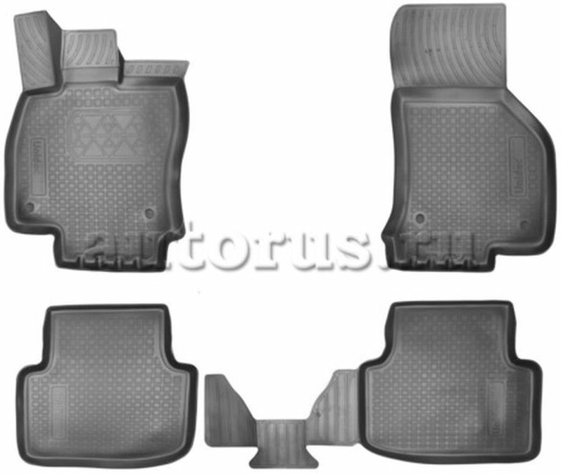 Коврики в салон полиуретан NORPLAST SKODA Octavia III 2013- /3D черный комплект NPA11-C81-401