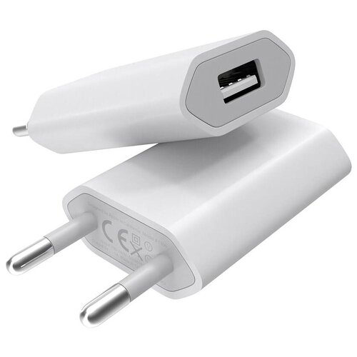 Универсальное сетевое зарядное устройство для телефона 1 USB 1A / Зарядка для Айфона и телефона Самсунг на Андройде / Блочек ЗУ адаптер питания сетевой / Блок зарядки Apple iPhone и Samsung