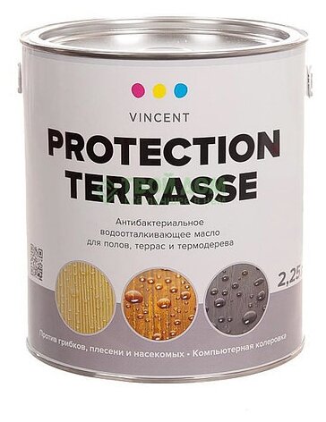 VINCENT Protection Terrasse, бесцветный, 2.25 л, 1 шт.