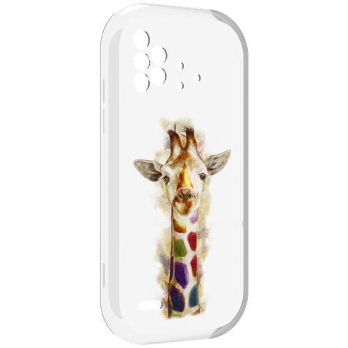 Чехол MyPads Красочный жираф для UMIDIGI Bison X10 / X10 Pro задняя-панель-накладка-бампер чехол mypads красочный орел для umidigi bison x10 x10 pro задняя панель накладка бампер