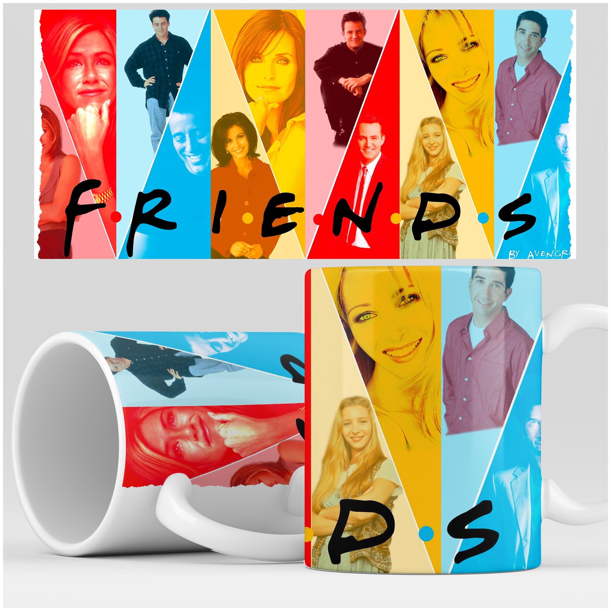 Кружка RocketCup с принтом "Друзья" сериал Friends