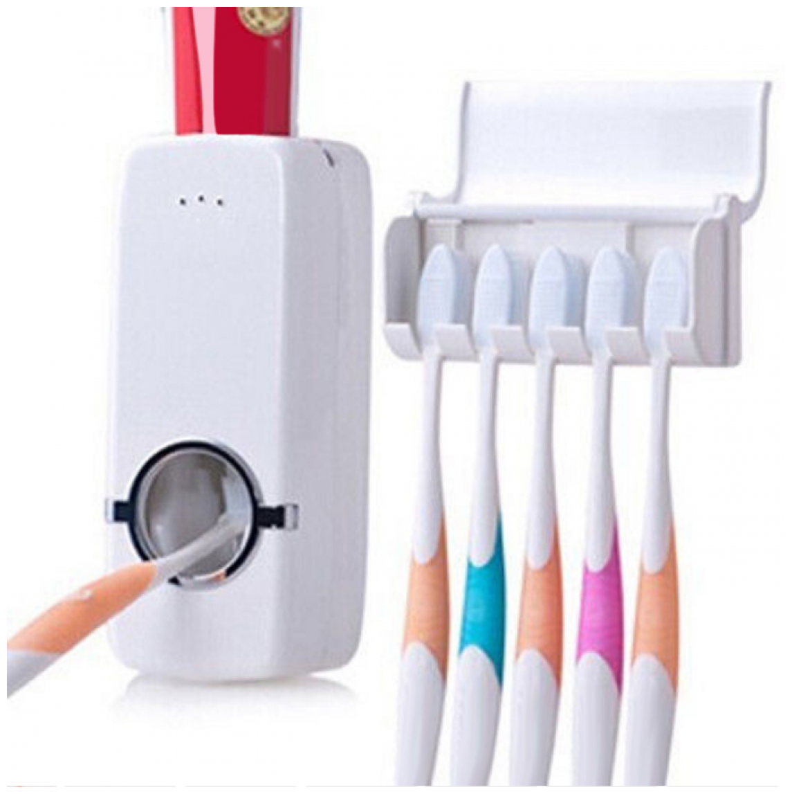 диспенсера для зубной пасты с держателем щеток