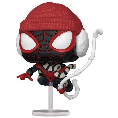 Фигурка Funko POP! Bobble Marvel Games Miles Morales Miles Winter Suit 54692 фигурка goojitzu майлз моралес марвел большая тянущаяся 41651