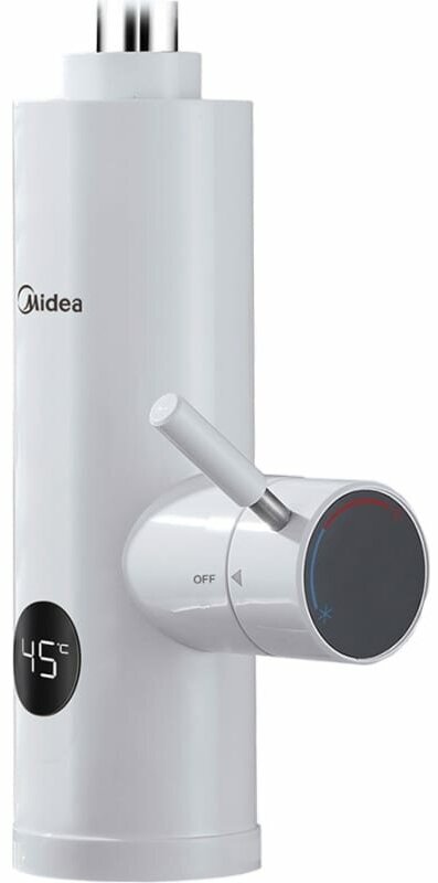 Проточный кран-водонагреватель Midea MTWH-3000, 3000 Вт, LED дисплей