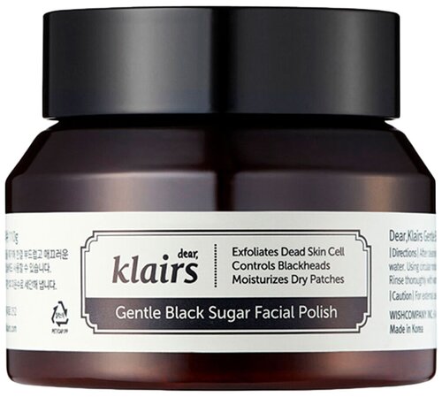 Klairs скраб для лица Gentle Black Sugar Facial Polish, 110 мл, 110 г