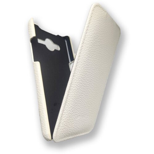 Кожаный чехол флип Melkco Jacka Type для Samsung Galaxy Core 2 Duos, белый