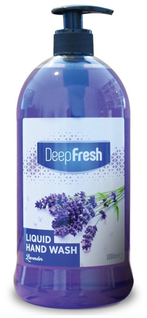 Жидкое туалетное мыло для рук Deep Fresh серия Семейное лаванда, 1000 мл.