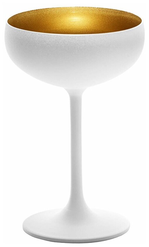 фото Бокал для шампанского Elements (230 мл), 9.5х14.7 см, белый/золотой, Stolzle
