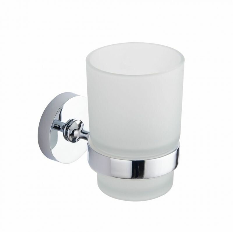 фото Стакан для зубных щеток настенный Gross Aqua Delta, стекло. металл, хром, GA18038.