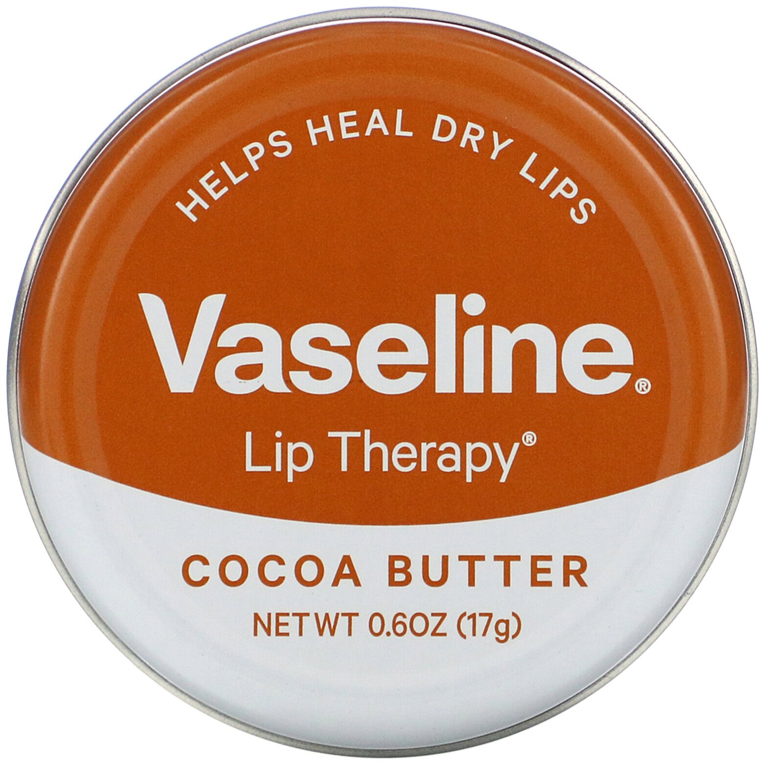 Vaseline, Lip Therapy, бальзам для губ, масло какао, 17 г