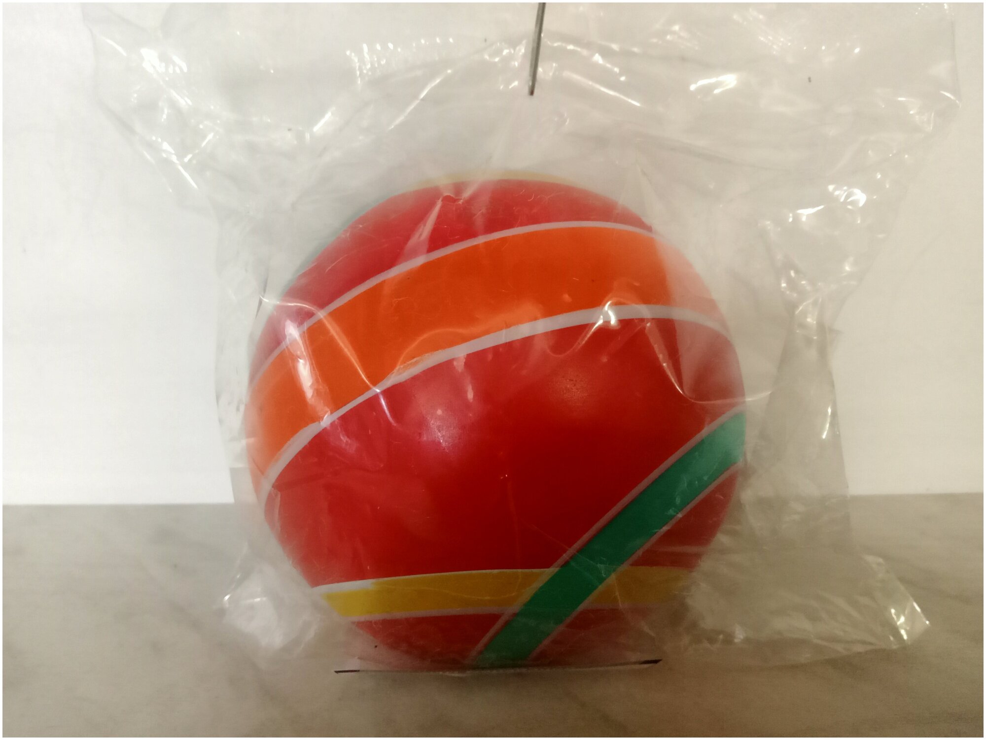 Мяч д.100 мм 'Классика' ручное окрашивание - фотография № 6