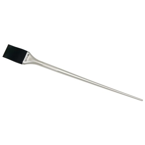 Купить DEWAL, Кисть-лопатка для окрашивания прядей, силиконовая, черная с белой ручкой, узкая 22 мм, DEWAL Pro, серебристый