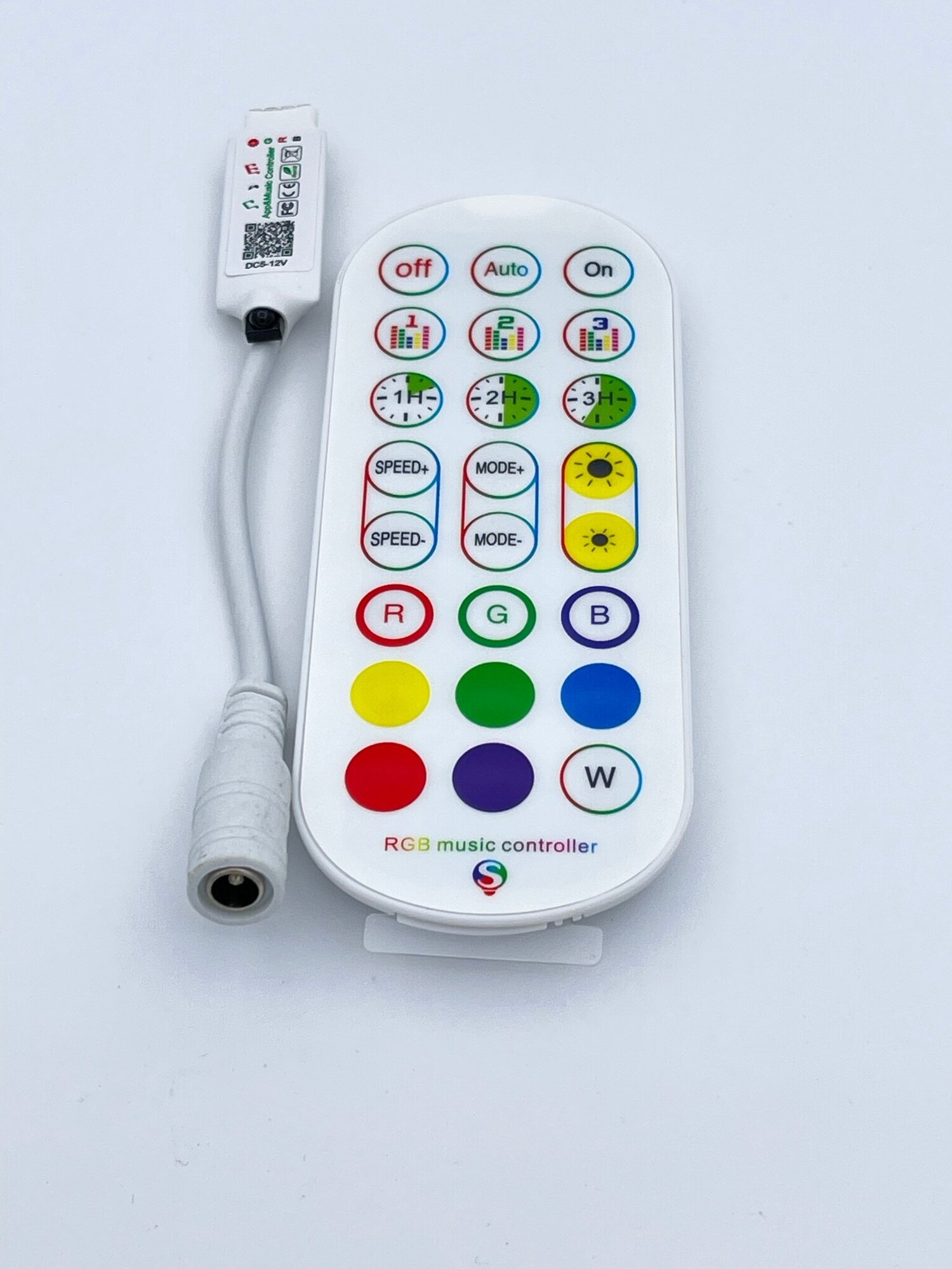 Аудиоконтроллер цветомузыкальный RGB-5А с пультом + управление с телефона - фотография № 3