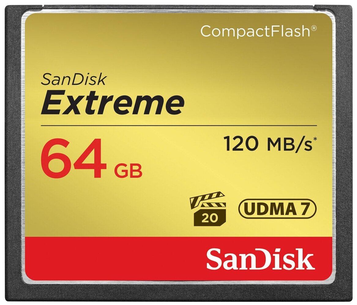 Карта памяти Compact Flash 64GB SDCFXSB-064G-G46 Sandisk .