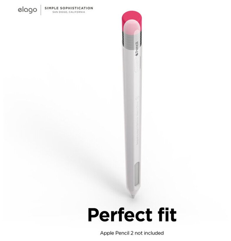 Чехол для Apple Pencil 2 Elago Silicone Case White [EAPEN2-SC-WH]