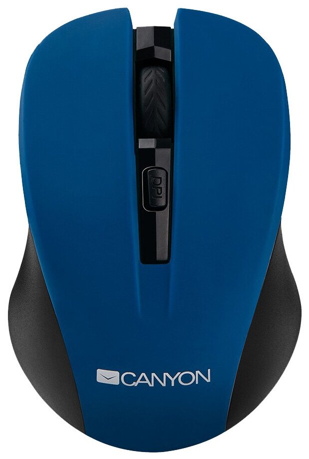 Беспроводная мышь Canyon MW-1, 800/1000/1200DPI, 3 кнопки+колесо прокрутки, синий