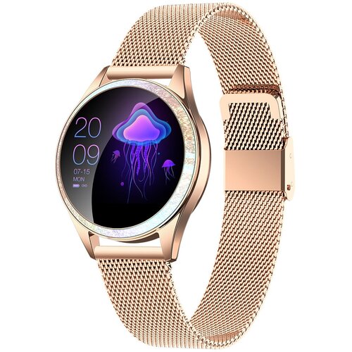 Смарт часы женские Smart Watch KingWear KW20 золотистый