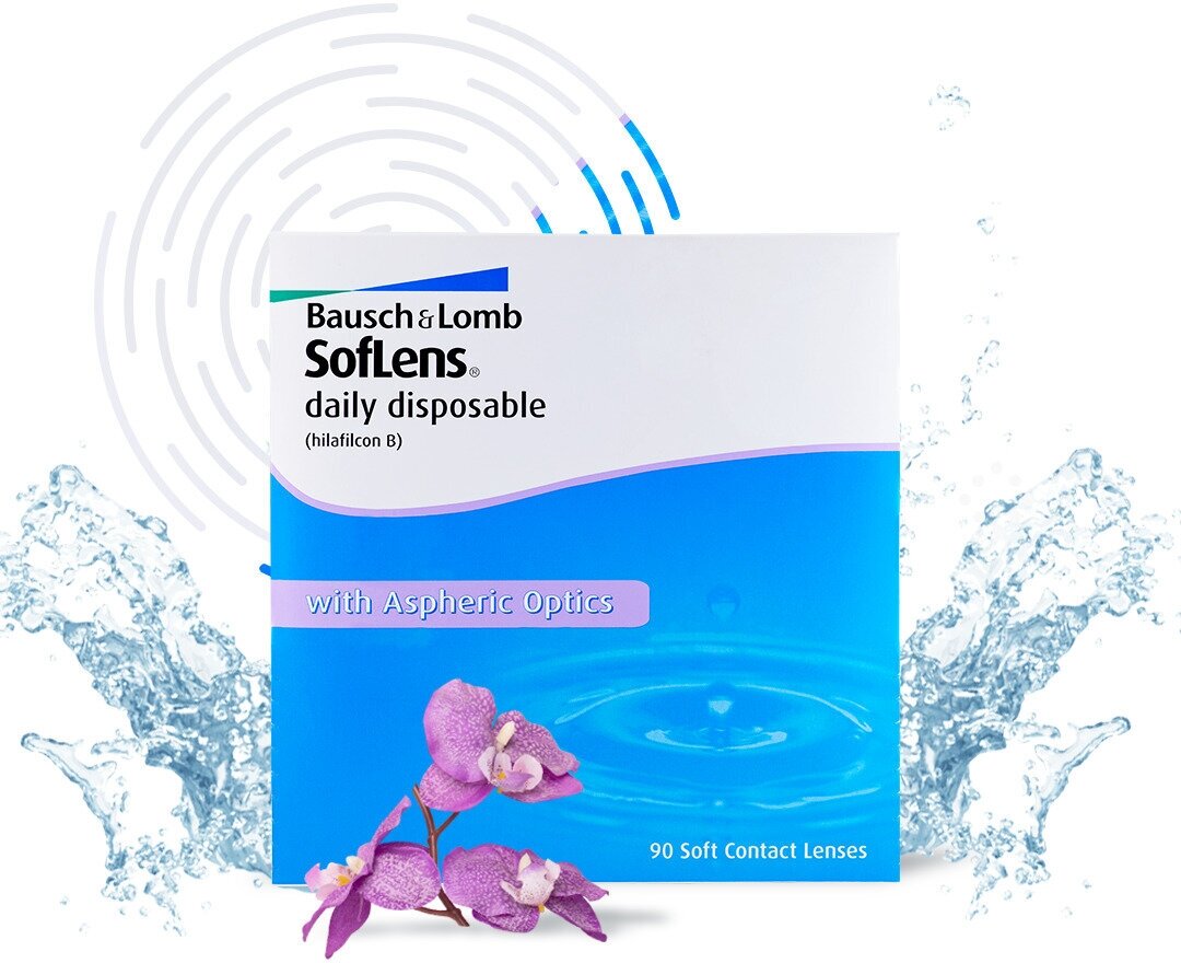 Контактные линзы soflens daily disposable 90 шт 8,6, -1,50 bausch+lomb Bausch & Lomb - фото №18