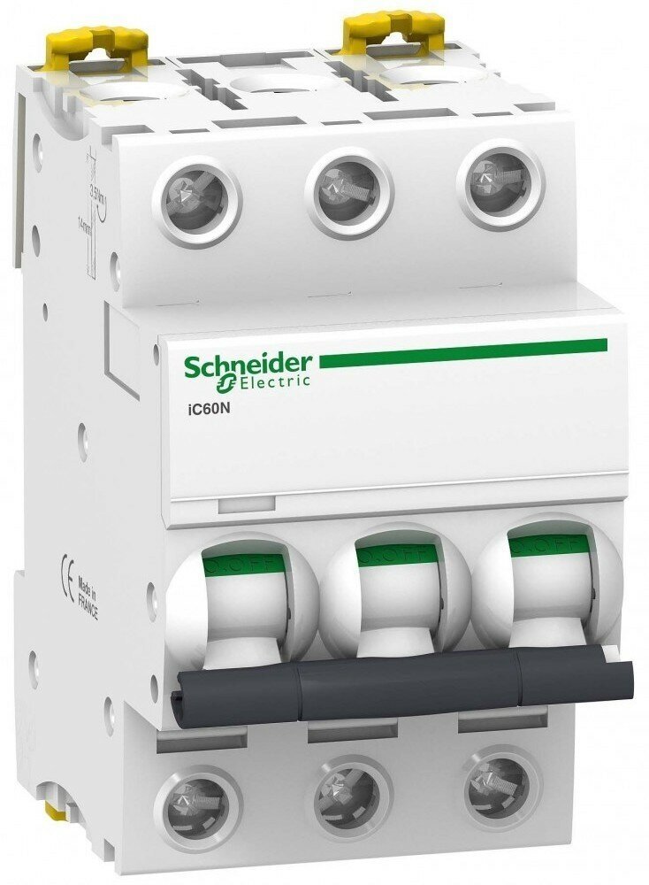 Schneider Electric Acti 9 iC60N Автоматический выключатель 3P 63A (B) A9F78363