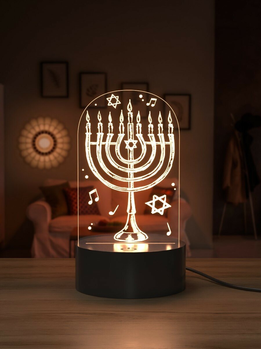 Светильник Менора / еврейские свечи / символ иудаизма - фотография № 7