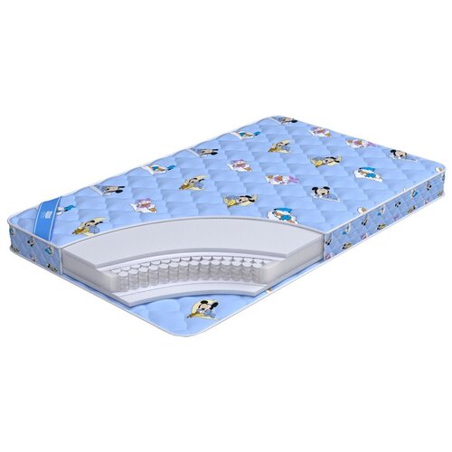 фото Матрас детский промтекс-ориент teen струтто, пружинный, голубой