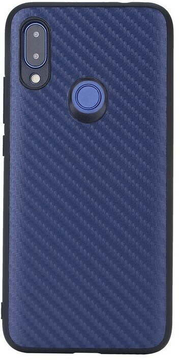Чехол(накладка) для Xiaomi Redmi 7 G-Case Carbon, темно-синяя GG-1079