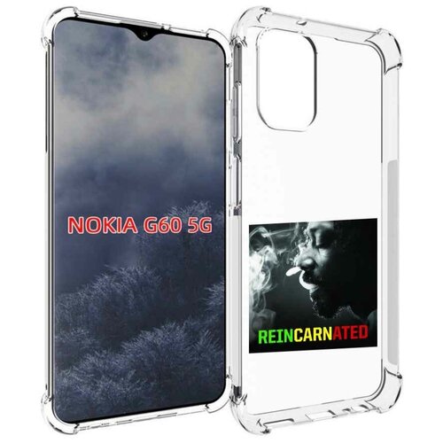 Чехол MyPads Snoop Dogg REINCARNATED для Nokia G60 5G задняя-панель-накладка-бампер
