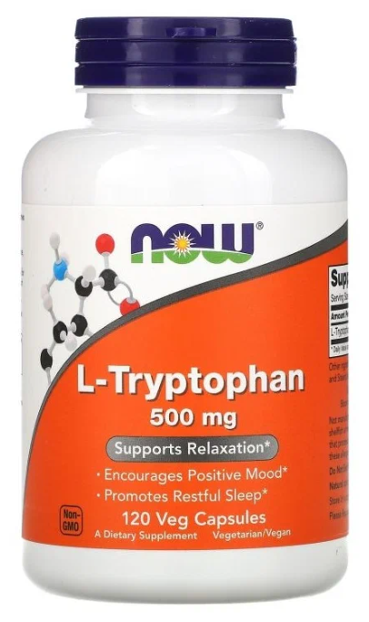 Now L-Tryptophan 500 mg 120 caps