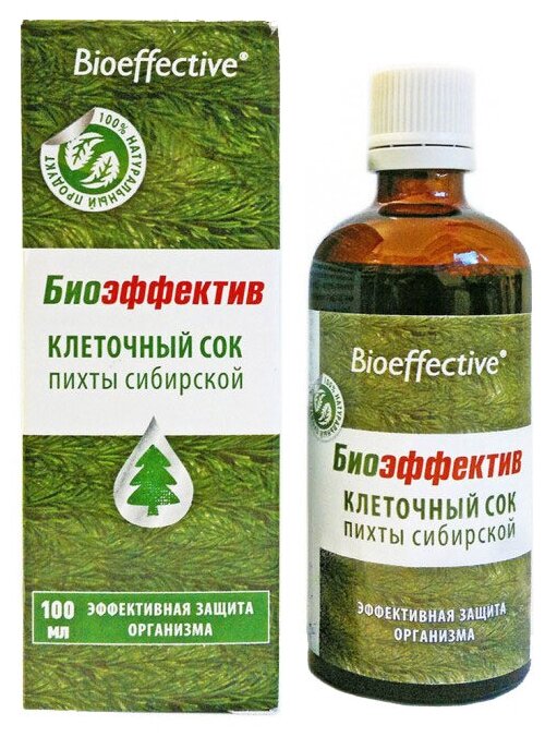 BioEffective клеточный сок пихты сибирской Биофар 100 мл