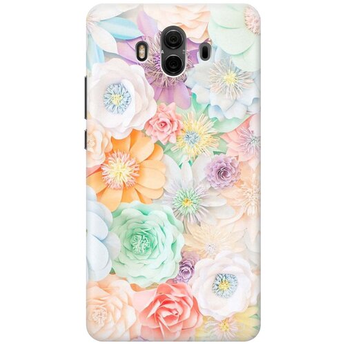 фото Cиликоновый чехол на huawei mate 10 / хуавей мейт 10 с принтом "цветочное многообразие" gosso