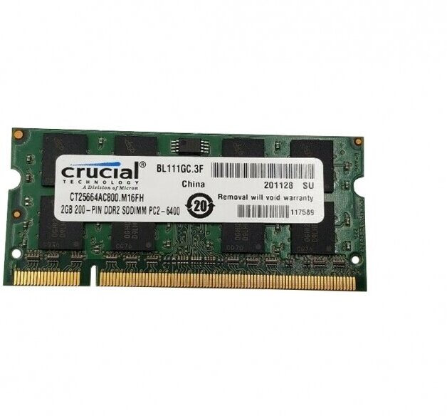 Оперативная память Crucial CT25664AC800. M16FH DDRII 2GB