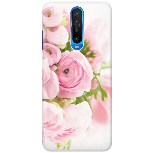 фото Cиликоновый чехол на xiaomi redmi k30 / сяоми редми к30 с принтом "розовые розы" gosso