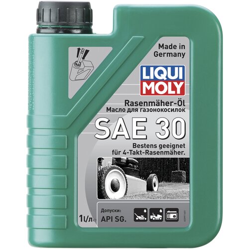 Масло для садовой техники LIQUI MOLY Rasenmaher-Oil 30, 1 л масло для садовой техники liqui moly 2 takt motoroil 0 25 л