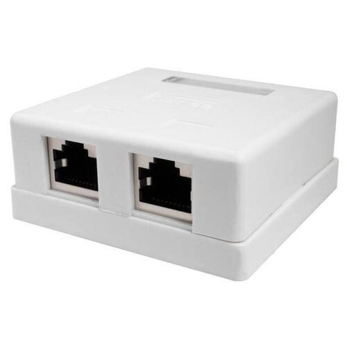 Розетка компьютерная 2м 8P8C (RJ-45) FTP кат.5E SUPRLAN 10-0308