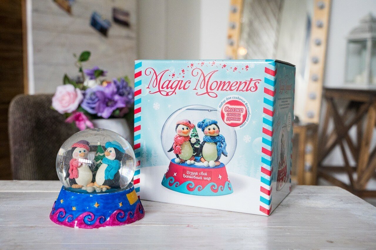Набор, Magic Moments Создай Волшебный шар Пингвины - фото №11