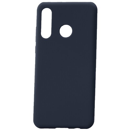 фото Чехол на huawei p30 lite kruche silicone plain midnight blue