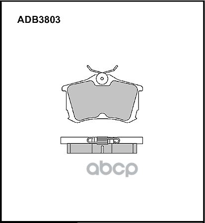 Колодки Тормозные Дисковые | Зад | ALLIED NIPPON арт. ADB3803