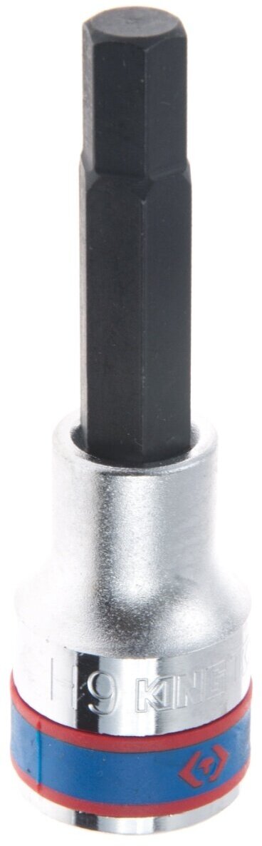 Насадка (бита) торцевая 1/2", Hex, 9 мм, L = 80 мм KING TONY 403509