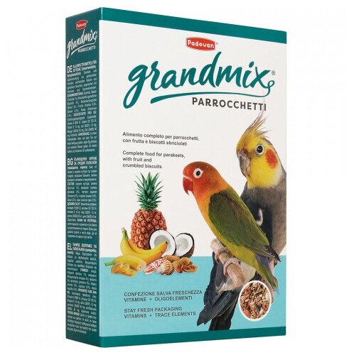 Основной корм для средних попугаев Padovan Grandmix Parrocchetti 850 г.