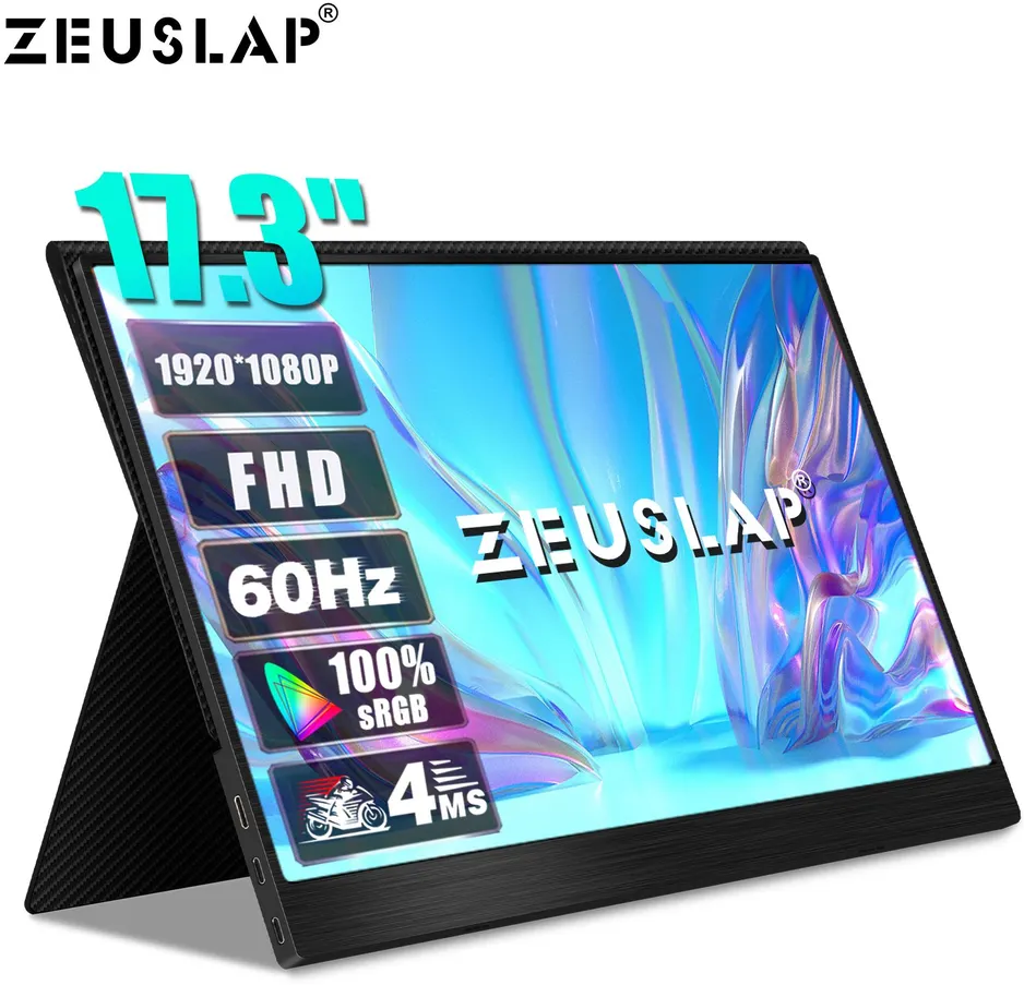 17.3" Монитор ZEUSLAP Z17P черный